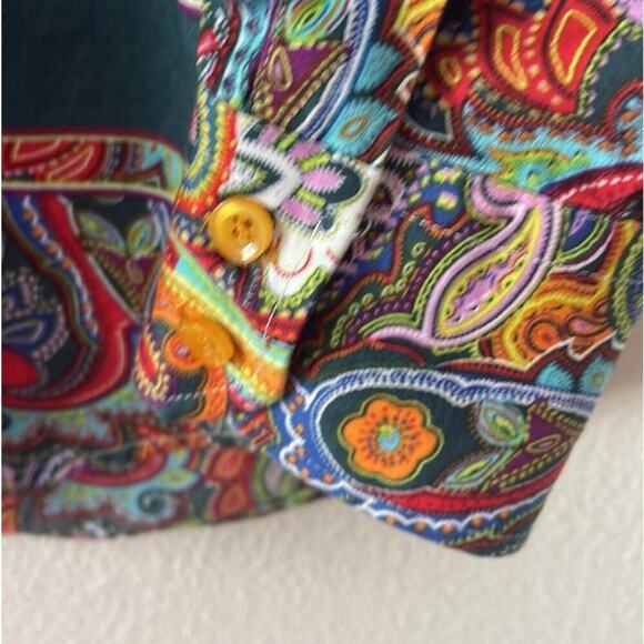 PLATINI  MULTICOLOR‎ PAISLEY PRINT  MEN'S SHIRT SIZE M - Picture 6 of 7